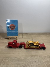 Vintage Tootsie Toy Mack Truck Trailer Bulldozer Dozer Metal Never Used Mint