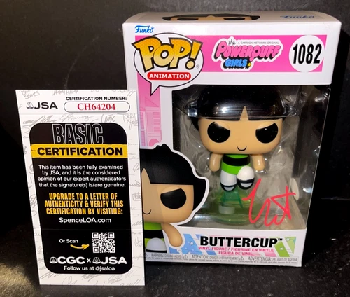 Natalie Palamides Buttercup The Power Puff Girls Autographed Signed Funko JSA 6