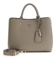 Guess Meridian Ii Girlfriend Satchel Schultertasche Tasche Dark Taupe Taupe Neu
