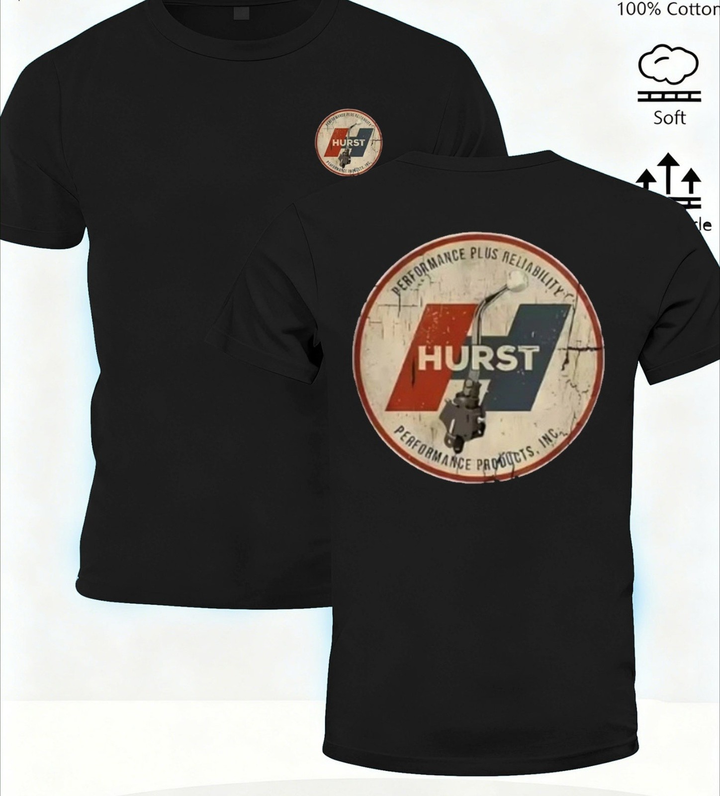 Hurst Performance T-Shirt for Men and Boys - Premium Cotton, Casual Crew Neck