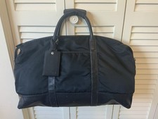 Coach Black Nylon Leather Trim Weekender Duffel Bag Carry-On Travel Gym