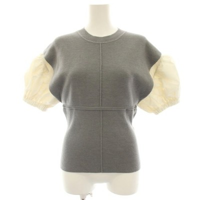 3.1 phillip lim CHAMPS ELYSEES Knit Cut and Sew Short Sleeve Switchable Sleeve