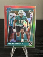 2021 Donruss #P-336 Jaelan Phillips Optic Rated Rookie Preview Red and Green