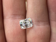 Lab Grown 2 Ct Radiant Cut Loose CVD Diamond Natural D Color VVS1 Certified