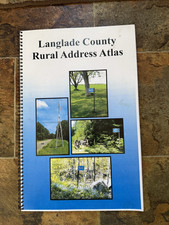 VTG LANGLADE COUNTY WISCONSIN RURAL ADDRESS ATLAS Plat Lakes Streams Antigo 2012