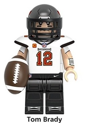 Tom Brady Tampa Bay Buccaneers Football Building Block Mini Figure