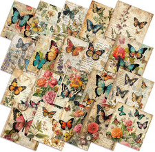 60 Pcs 10x10 Inch Butterfly Fabric Squares Quilting Precut Patchwork DIY Bundle