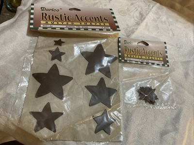 Darice Rustic Accents Rusted Stars Tin Metal Wall Art Farmhouse Rustic Decor New