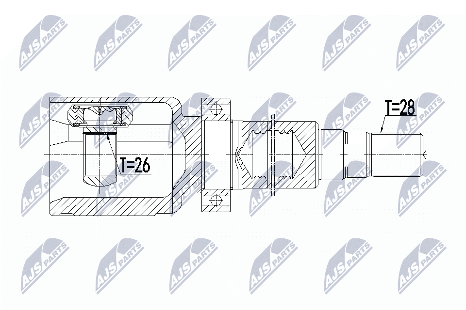 N.T.Y. NPW-VV-078.NTY Joint Kit, drive shaft for VOLVO - Image 4
