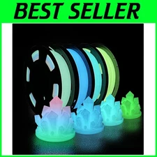 Glow in The Dark PLA Filament Bundle, 1.75mm, 250g X 4 Pack