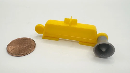 Playmobil Vintage Car Roof Attachment, Yellow With 1 Grey Horn