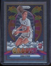Sonia Citron 2025 Panini Prizm WNBA RC Groovy Rookies #13 Washington Mystics
