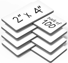 100 Pack Dry Erase Magnetic Labels 2x4 in Magnetic Name Tags for Classroom