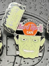 Hard Rock Cafe BIRMINGHAM Logo Frankenstein Head Halloween Pin 14724