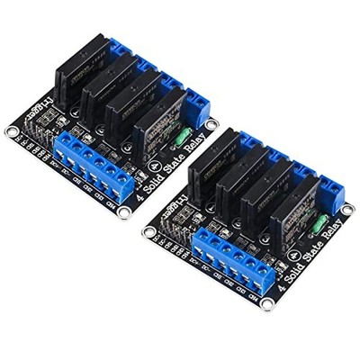 2PCS 5V 4 Channel Solid State Relay Module High Level Trigger 2A 5V 4-CHANNEL