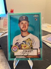 2021 Topps Chrome Platinum Anniversary Kyle Cody #117 Rangers RC Aqua Refractor