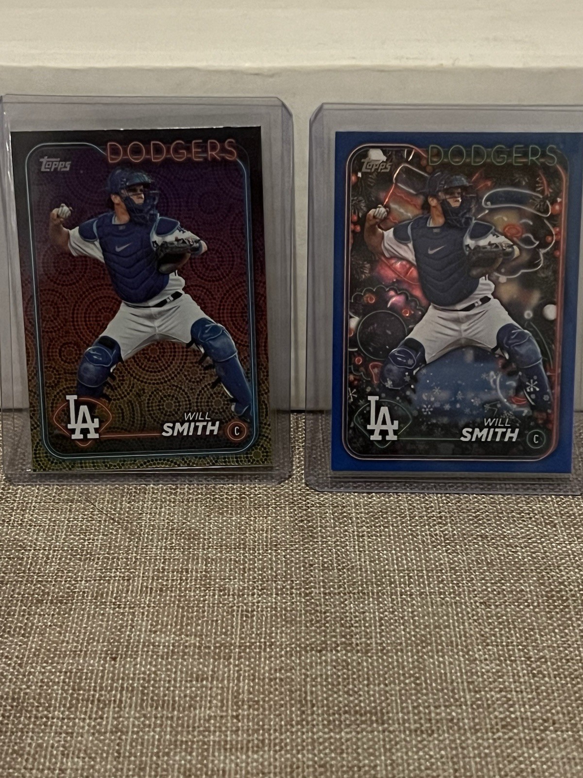 2024 Topps Series 2 - Will Smith #622 Holiday, 2024 Topps Holiday Blue Dodgers 