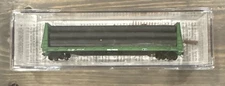 N Micro Trains 054 00 160 Northwestern Oklahoma RR 61' 8" Bulkhead Flat Car Pipe