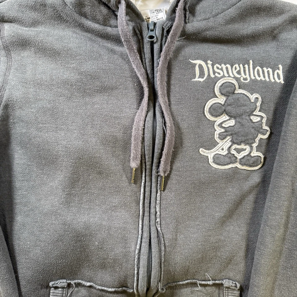 Womens Disney Parks Grey Distressed Mickey 55th Anniversary Lined Jacket Medium - Image 3 of 4