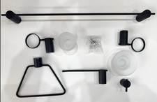 Modern Premium Wall Mounted 6 Piece Bathroom Accessory Set