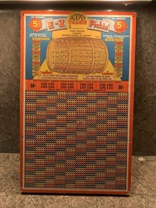 Vintage E-Z Pickin 5 Cents Game Board