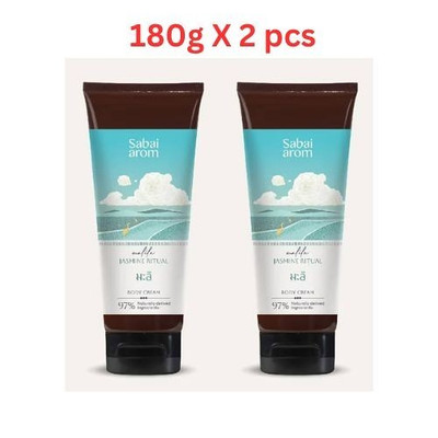 2x SabaiArom Body Cream Skin Jasmine Ritual Scent Moisturizing Nourish Natural