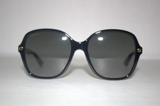 Gucci GG0092S Black Oval Womens Sunglasses