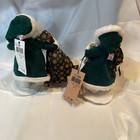 1989 Annalee Santa and Mrs. Claus Touch Of Gold Green  NWT Vintage Mobiletee — photo 4