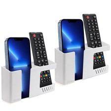 Strong Adhesive Wall Mount Phone Holder D3 Punch-Free Bedside Phone Shelf wit...