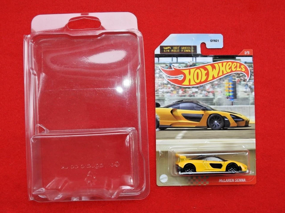 Hot Wheels 1/4 Miglio Finali Set Di 5 Mint Non Aperto & Cardato Protettiva Casi - Immagine 4 di 4