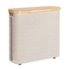 Large Toilet Paper Storage with Bamboo Lid, Toilet Paper Holder Basket for Up...