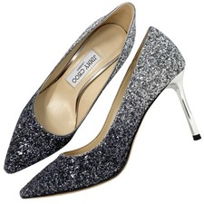 Jimmy Choo Romy 85 Fireball Ombre Glitter Pumps EU 36