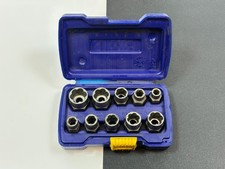 🇺🇸 Irwin Tools USA 10pc 3/8 to 3/4-19mm Bolt Extractor Set w/ Case