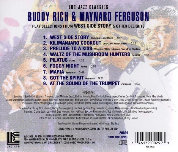 Buddy Rich & Maynard Ferguson - West Side Story - CD - Brand New! - Image 2 of 2