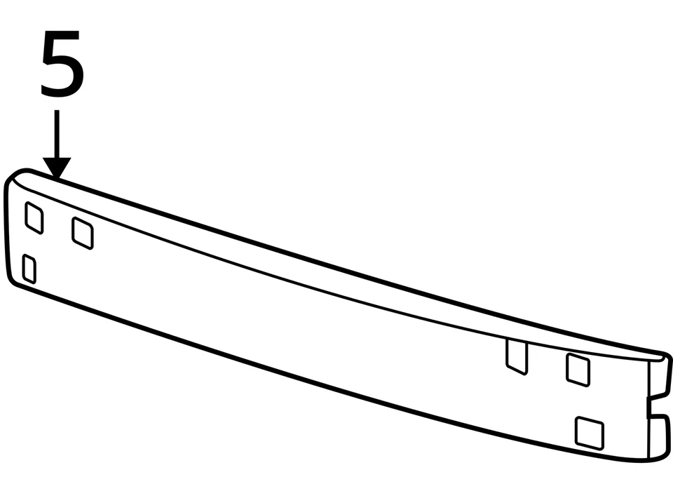 1996-2007 Ford Taurus Rear Bumper Reinforcement N5L8V Foto 3 de 3