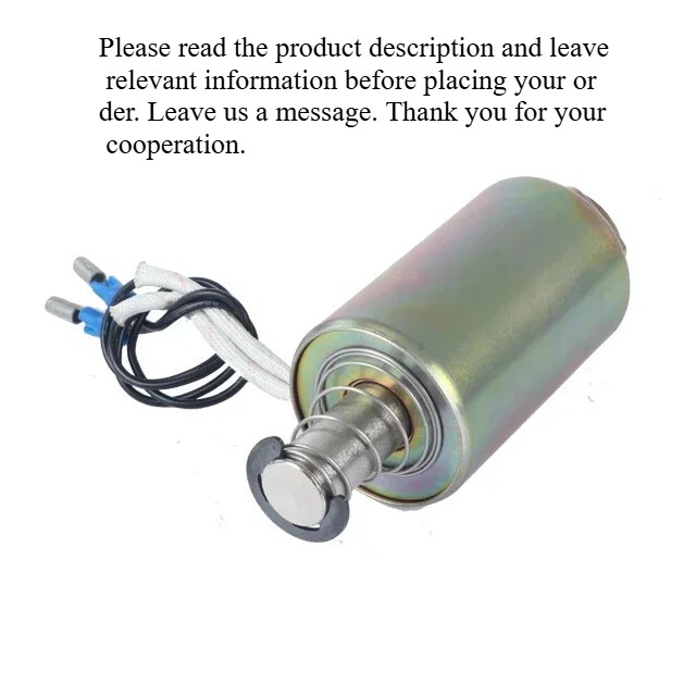 For 25Mm Solenoid Round Tube Push-pull Solenoid TU3862 Solenoid DC 12VDC