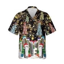 Christmas Hawaiian Shirt Christmas Harmonica Unisex Hawaiian Shirt Xmas
