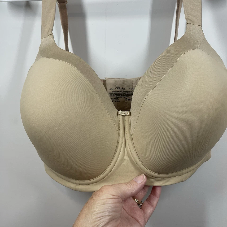 Playtex Secrets Full Figure Wireless Balconette Bra 38DD Nude 4824 - Image 4 of 4