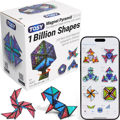 #ad #ad TOSY Magnet Pyramid Stone 1 Cube Transforms into 1 Billion Shapes 14 pcs 12 $53.23