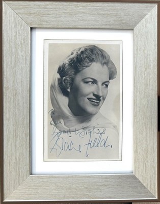Gracie Fields, Famous British Actress, Framed 18x13cm Hand Signed Photo With COA