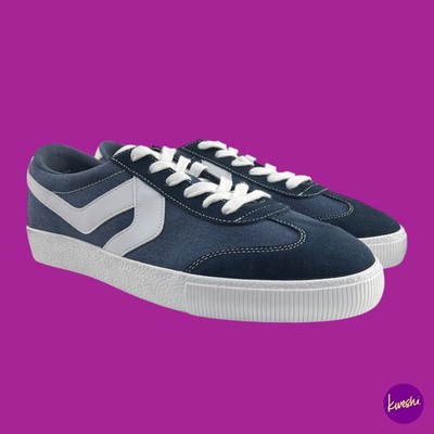 Levi's Herren Sneak Canvas & Suede Sneaker, Navy & White, UK 10 | EU 44 | US 11