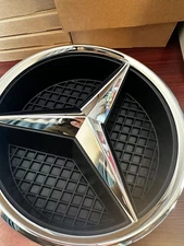 Front Chrome Car Grill Star Emblem Fit For Mercedes-Benz W205 E350 GLK200 GLK350