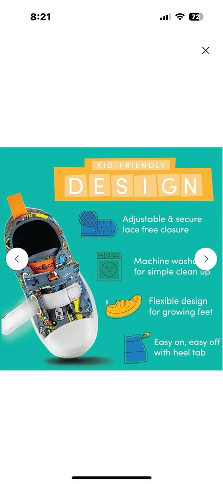 Boys Size 1 Rush Hour Sneakers - Image 2 of 4