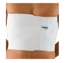 Dr.GIBAUD cintura TORACICA REGOLABILE 3 BANDE 0126 H.24cm chiusura velcro-bianca