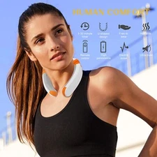 EMS Neck Massager with Heat Electric Massager Effectively Relieve Neck Stiffness