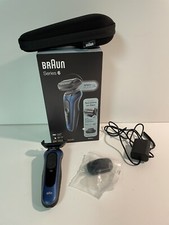 Braun Series 6 6020S Men's Electric Shaver Kit - Cobalt Blue w/ Original Box