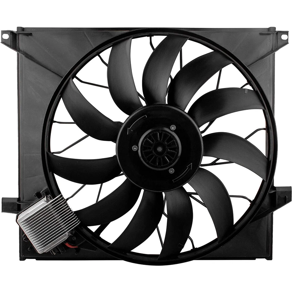 Ventilador de refrigeración sin escobillas del radiador MB3115118 para Mercedes-Benz ML55 AMG 2000-2003 Foto 2 de 4