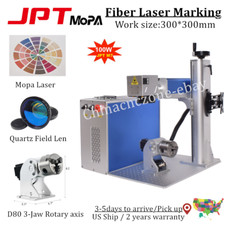 100W JPT M7 Mopa Fiber Laser Marking Machine Support Lightburn BJJCZ D80 Rotary