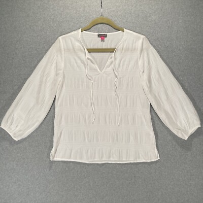 vince camuto white blouse