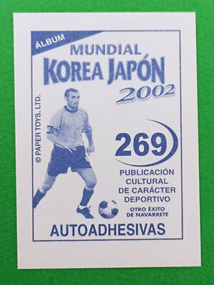 2002 Navarrete Korea Japan World Cup FIFA Ax Sticker #269 JENS